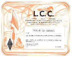 LCC - Listeners Century Club award (SWL Awards)