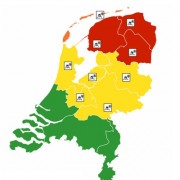 code rood KNMI ivm lezing A63 Beetsterzwaag