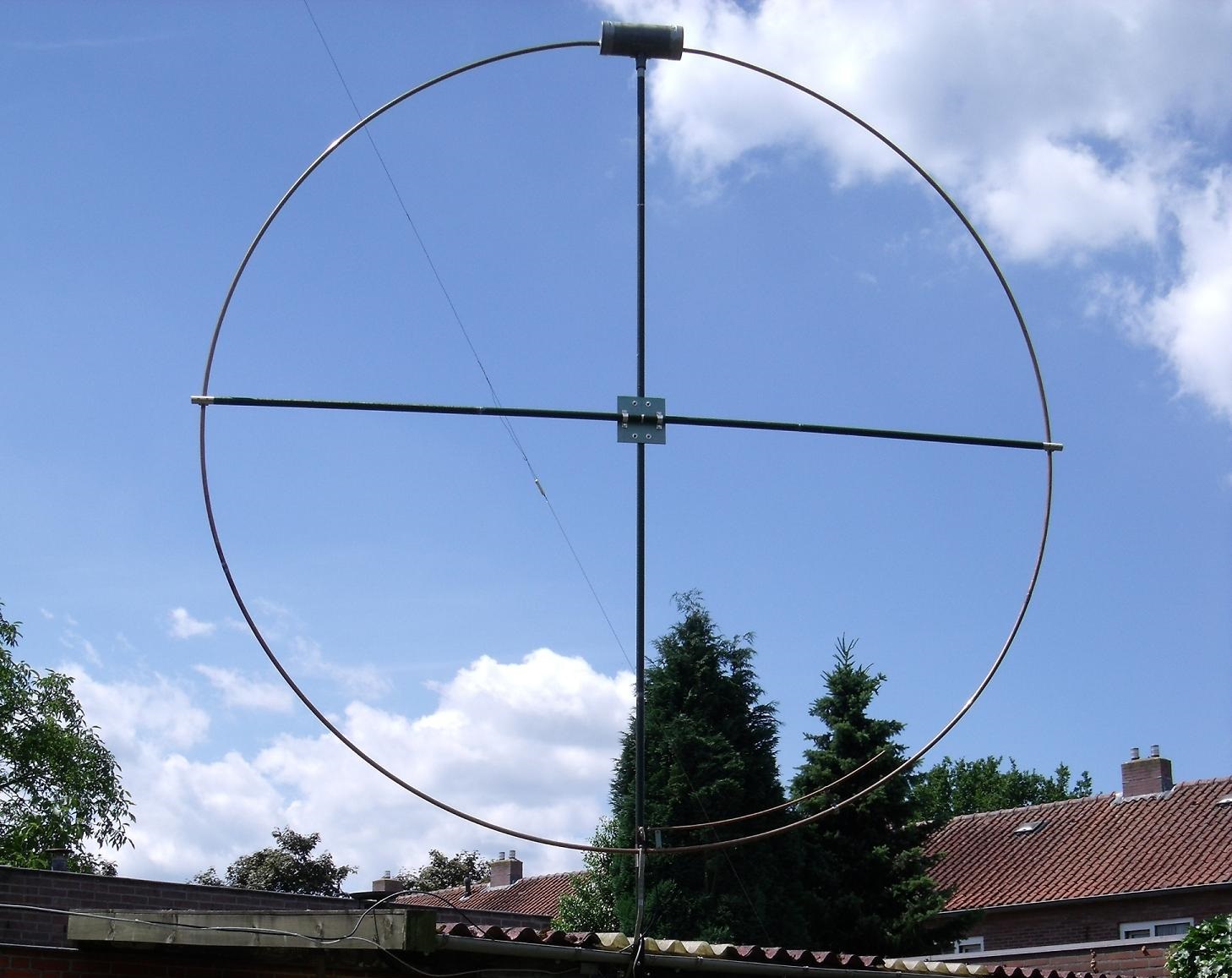 Magnetische loop antenne voor 40-160 meter (1,8-7,0 MHz)